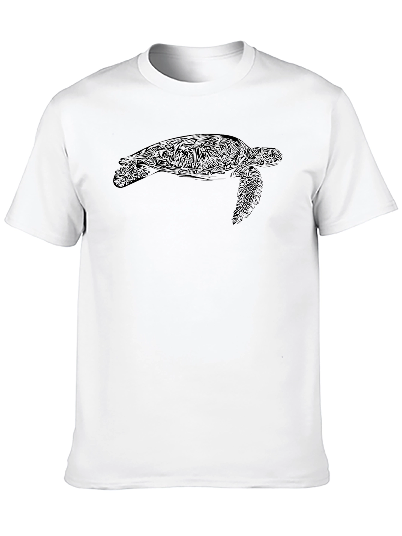 Black Turtle Graphic Tee - Sea Life Style