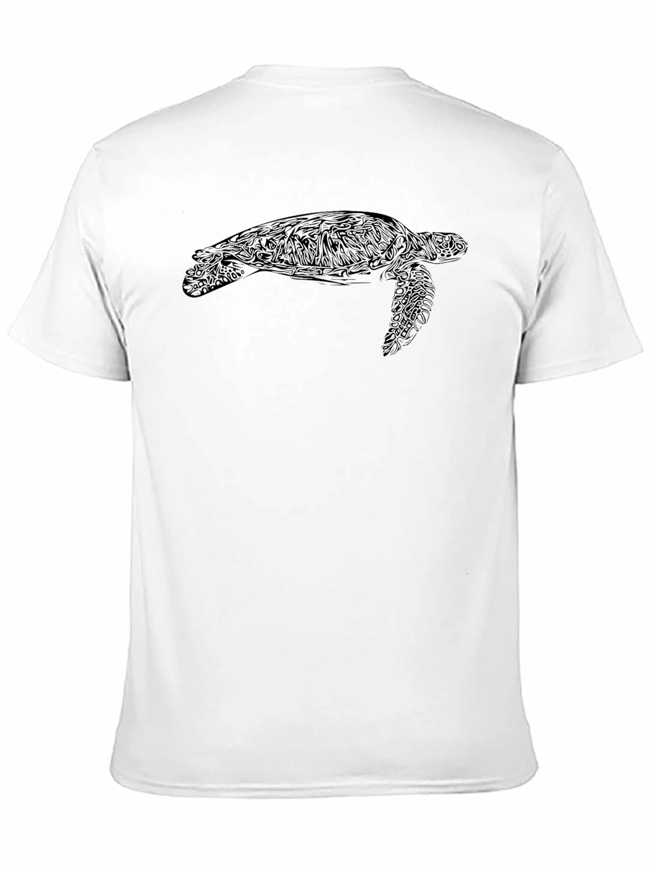 Black Turtle Graphic Tee - Sea Life Style