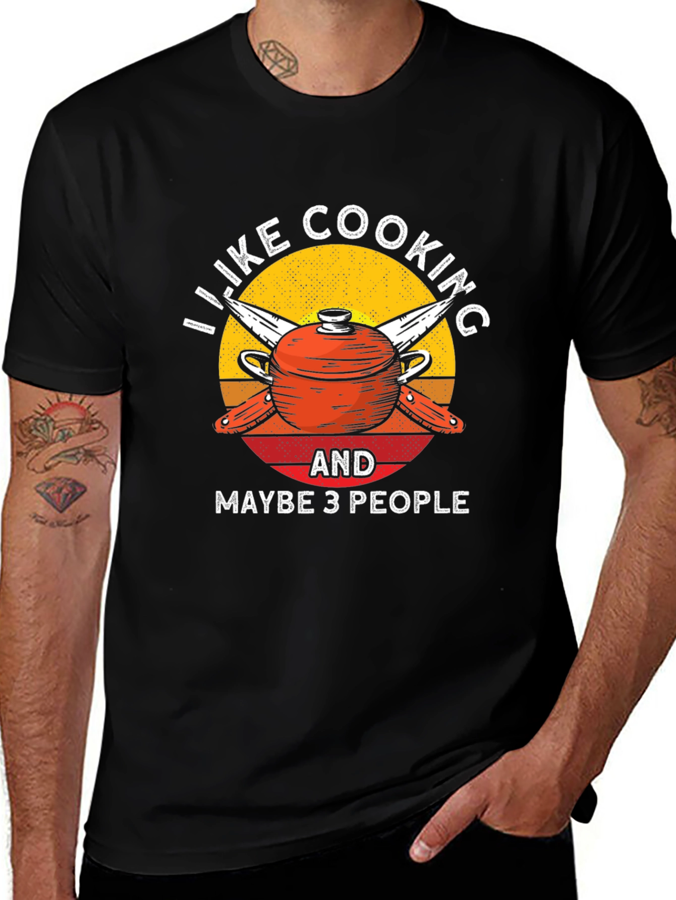 I Like Cooking and Maybe 3 People T-Shirt