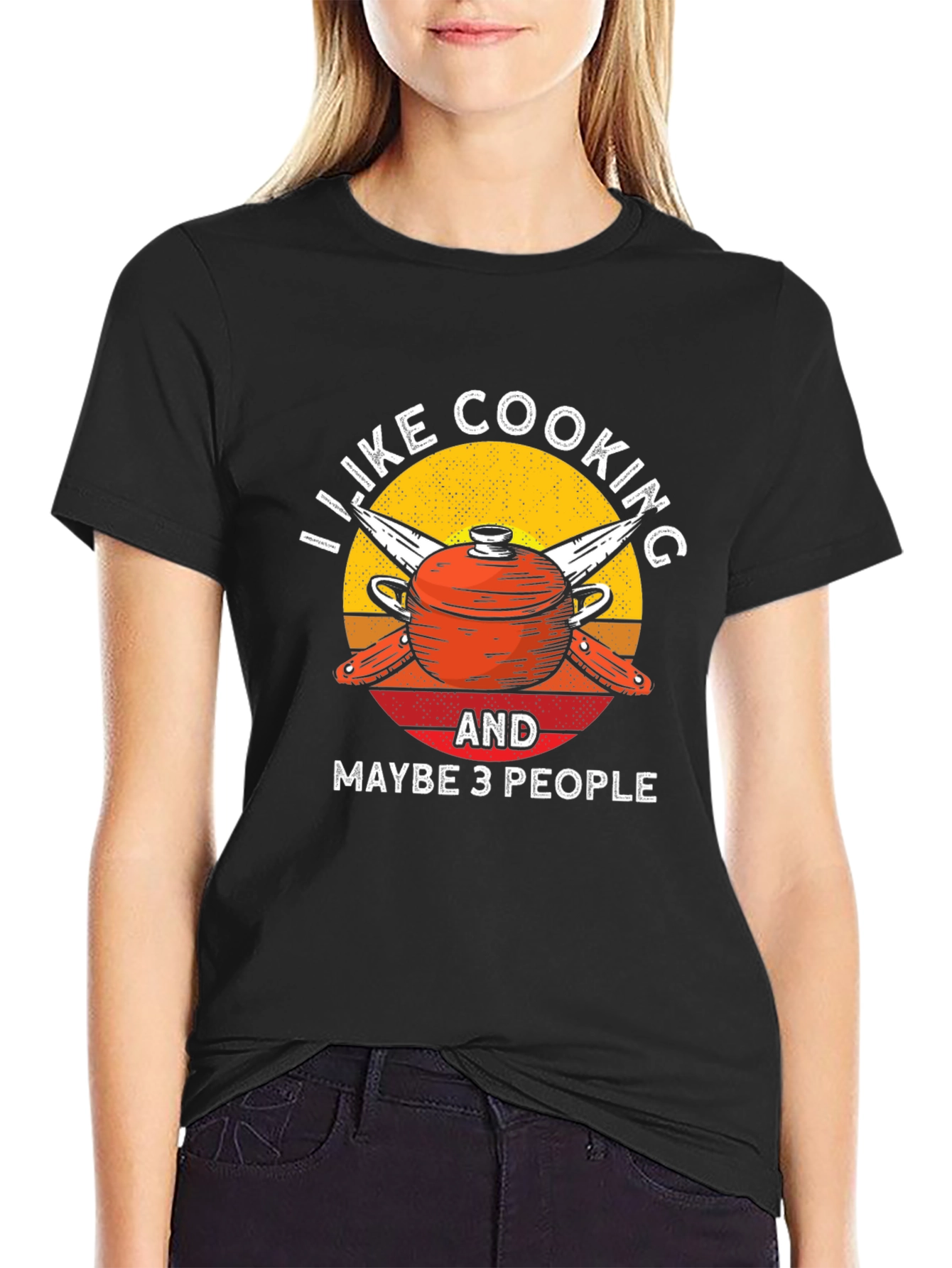 I Like Cooking and Maybe 3 People T-Shirt