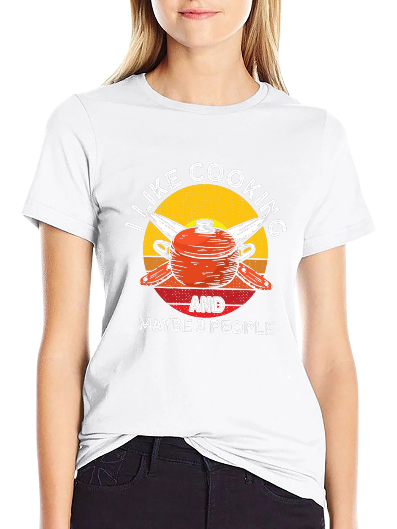 I Like Cooking and Maybe 3 People T-Shirt