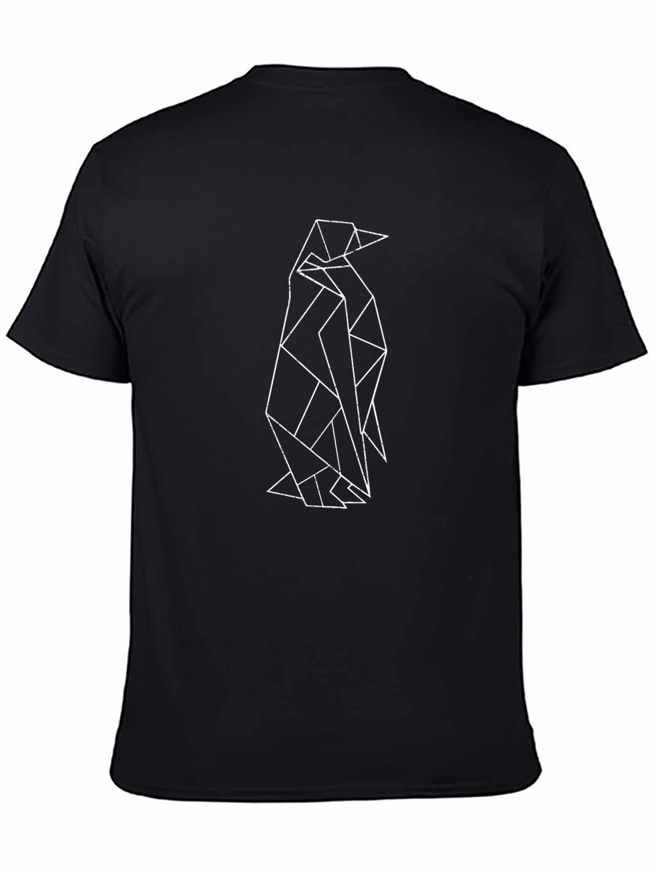 Geometric Penguin Tee - Modern Graphic T-Shirt