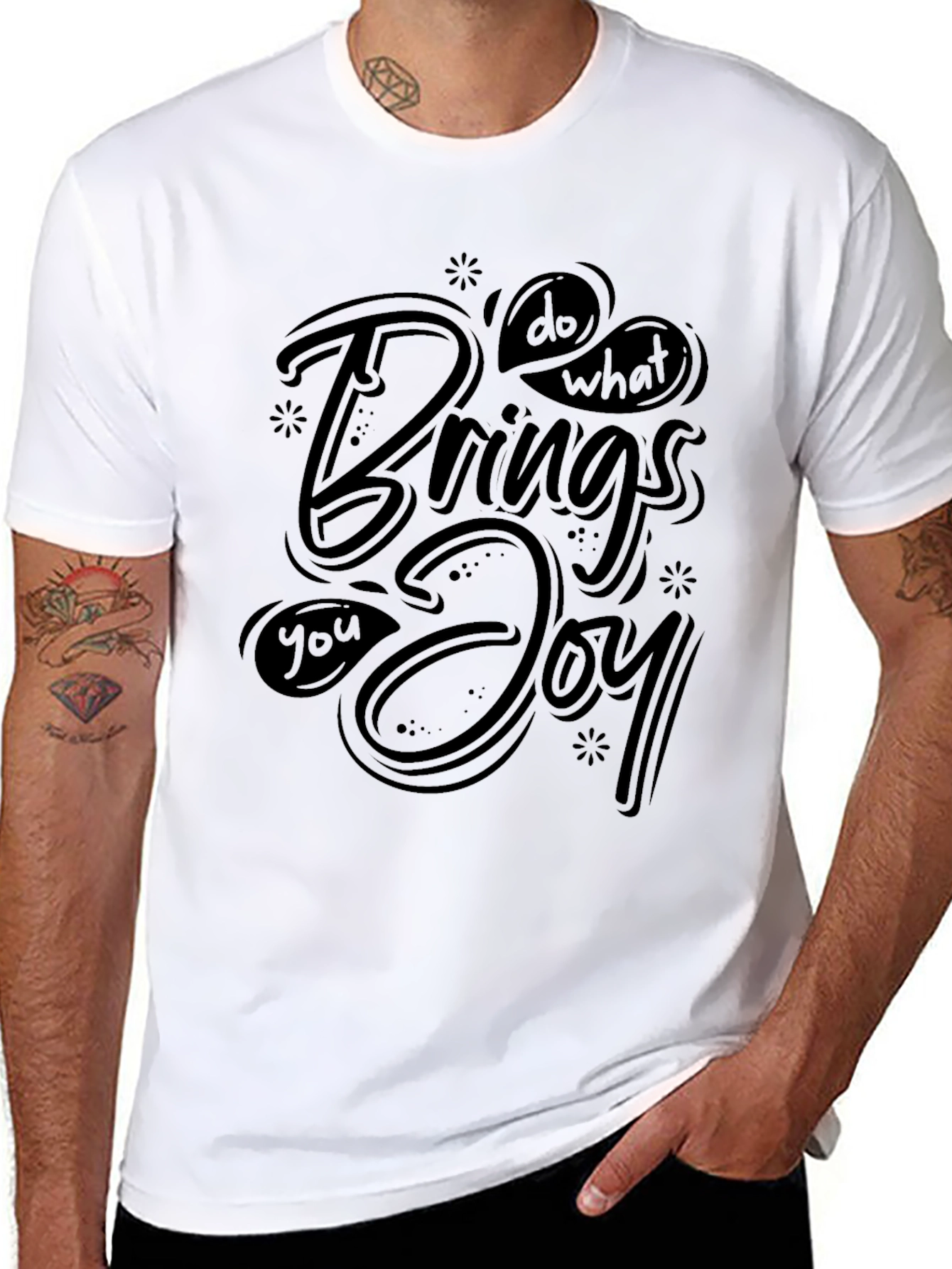 Joyful Expression Black Tee