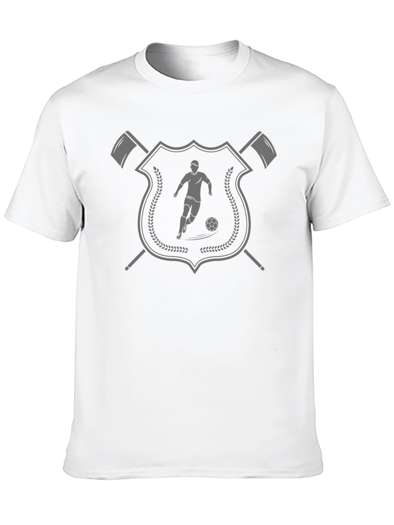 Soccer Crest Graphic T-Shirt - Black