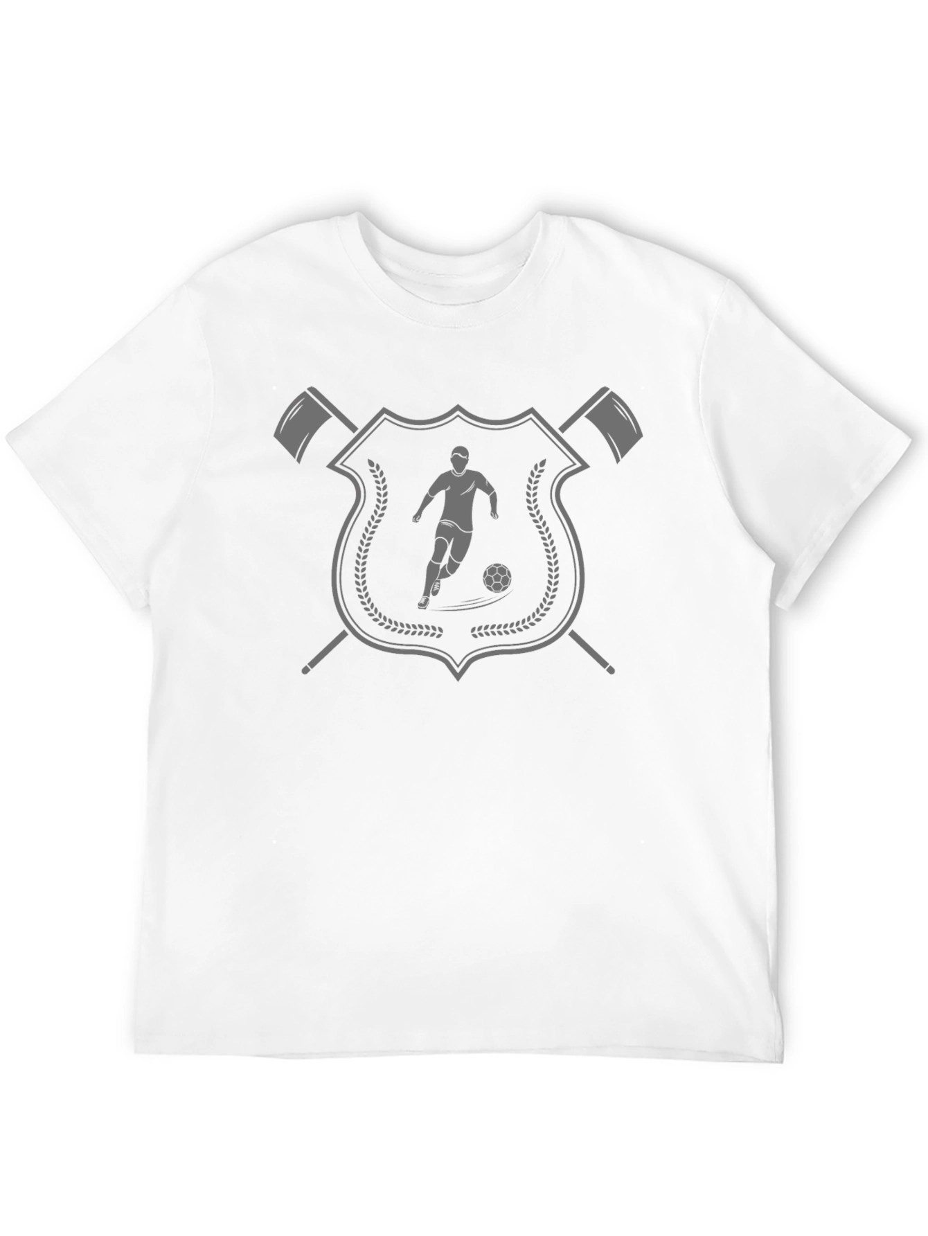 Soccer Crest Graphic T-Shirt - Black
