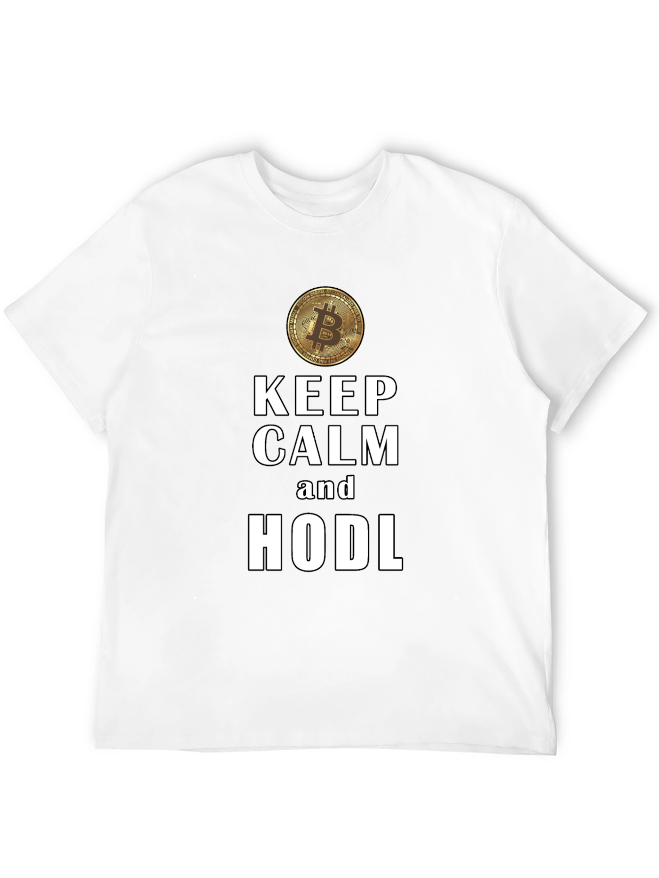 Keep Calm and HODL Bitcoin Crypto T-Shirt