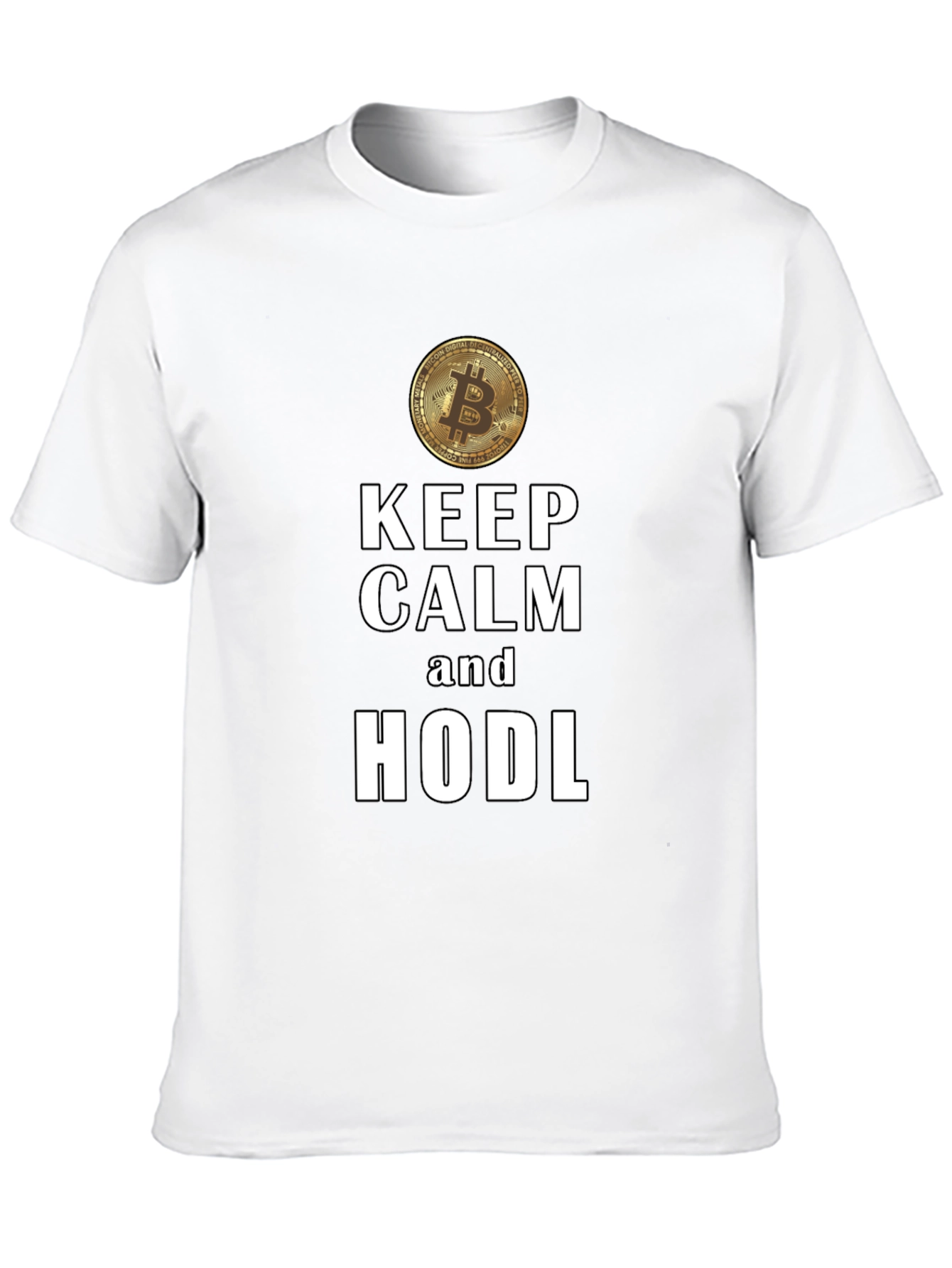 Keep Calm and HODL Bitcoin Crypto T-Shirt