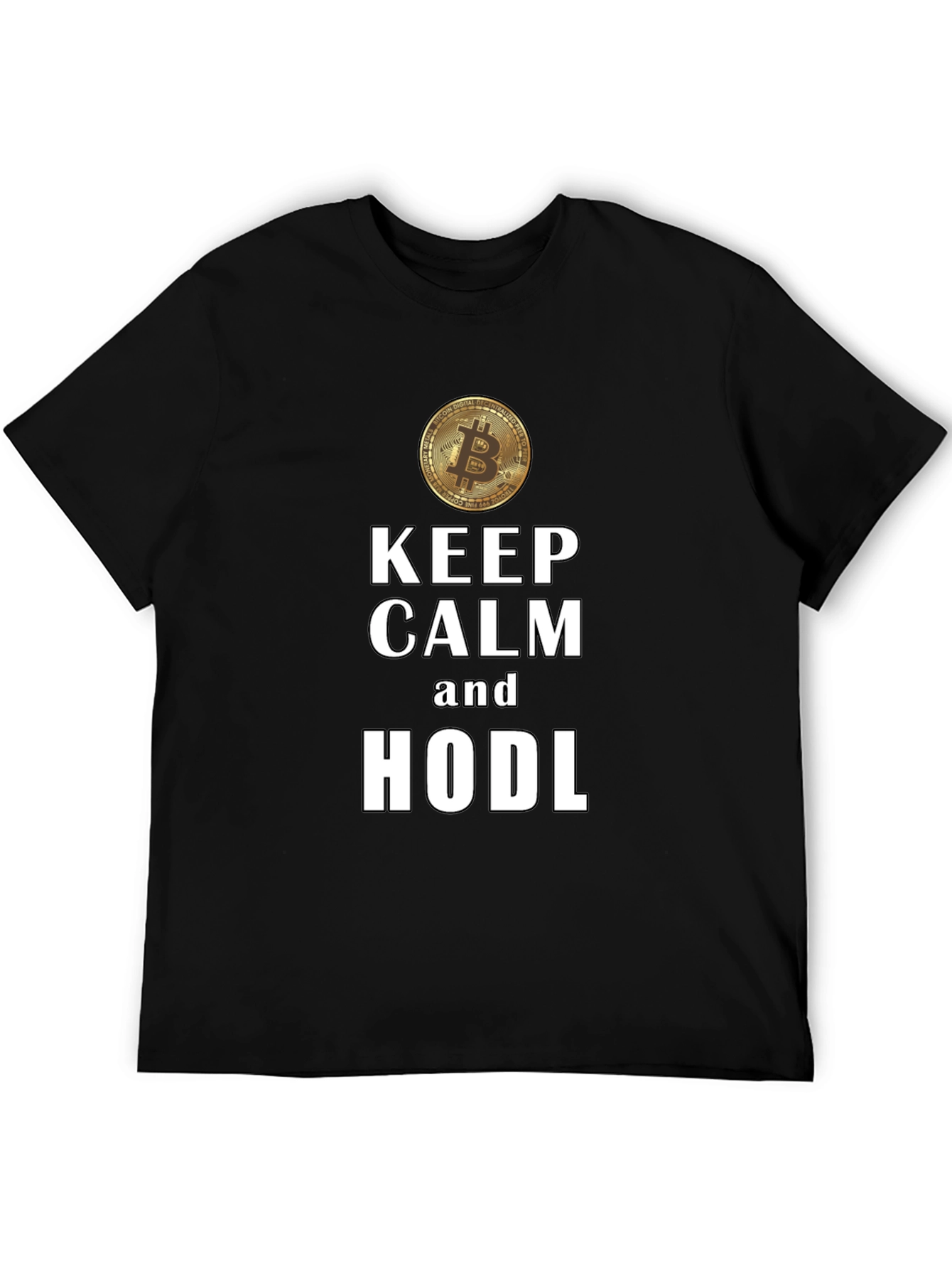 Keep Calm and HODL Bitcoin Crypto T-Shirt