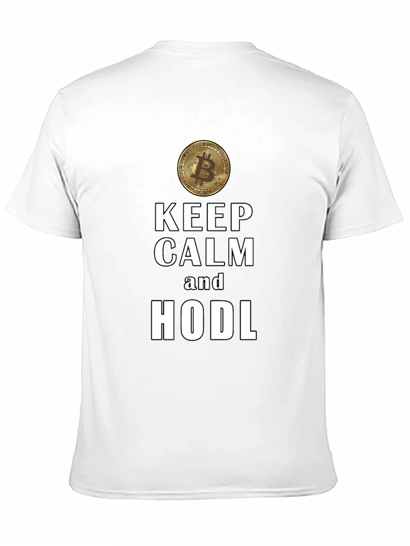 Keep Calm and HODL Bitcoin Crypto T-Shirt