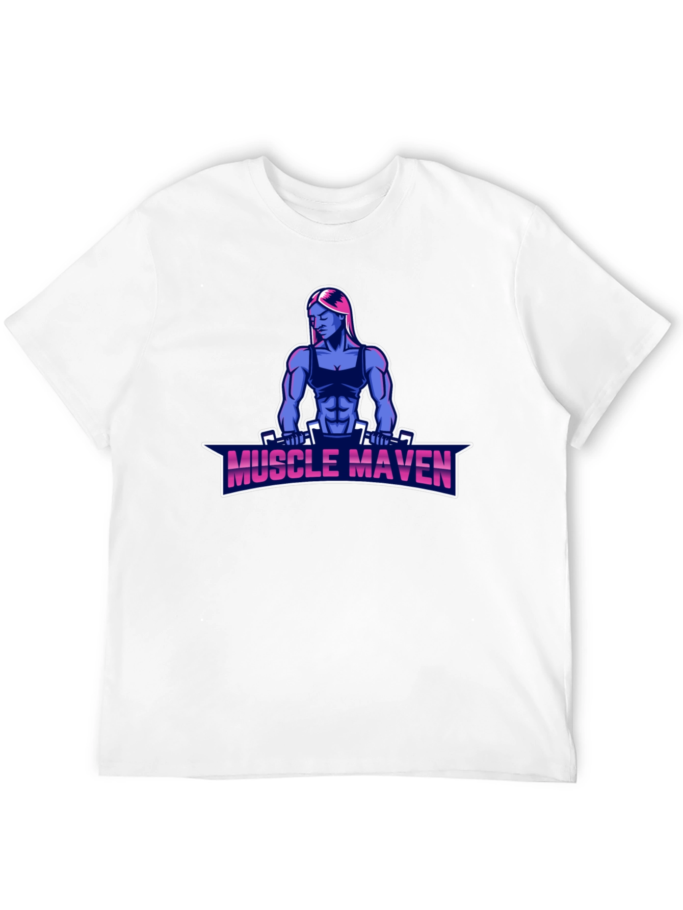 Muscle Maven Black T-Shirt - Fitness Graphic Tee