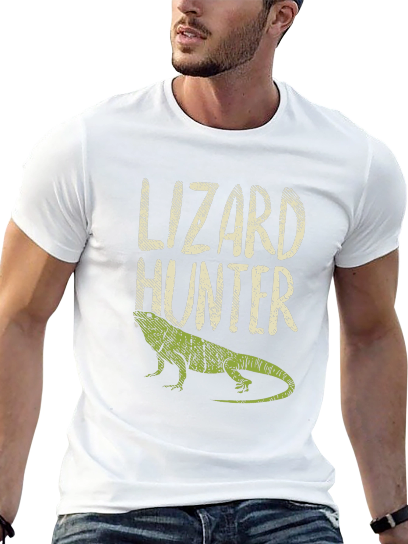 Lizard Hunter Graphic Print T-Shirt