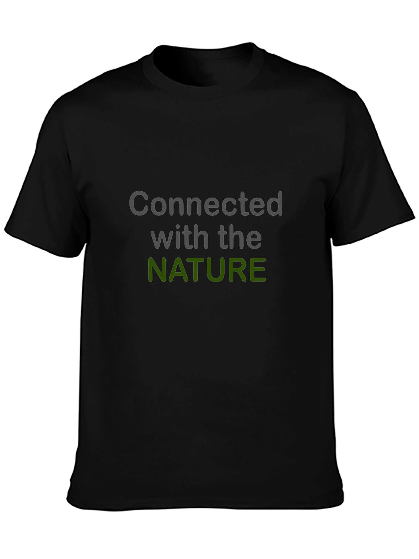 Connected with Nature Graphic Tee - Black