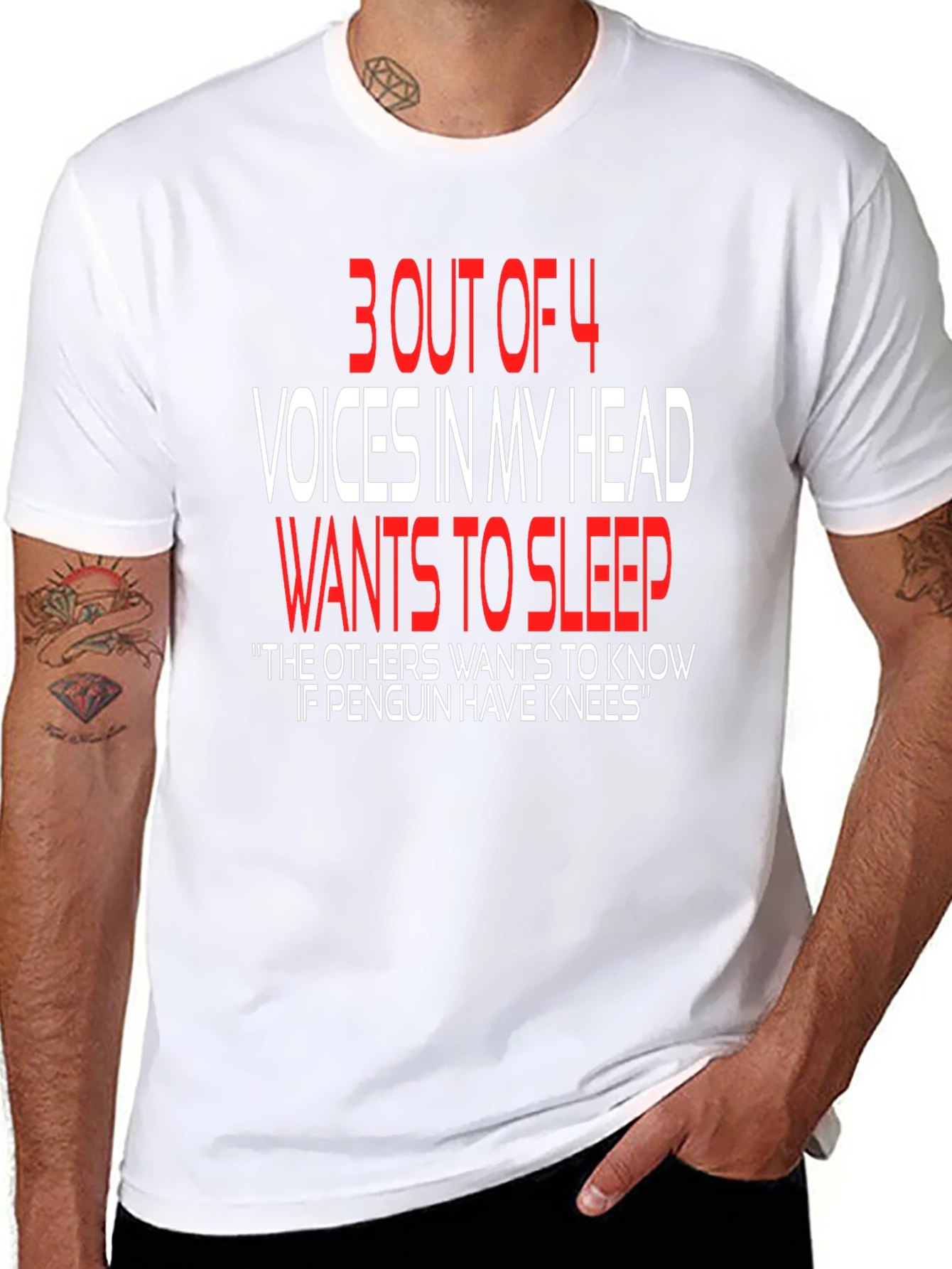 Funny Graphic T-Shirt: Voices In My Head