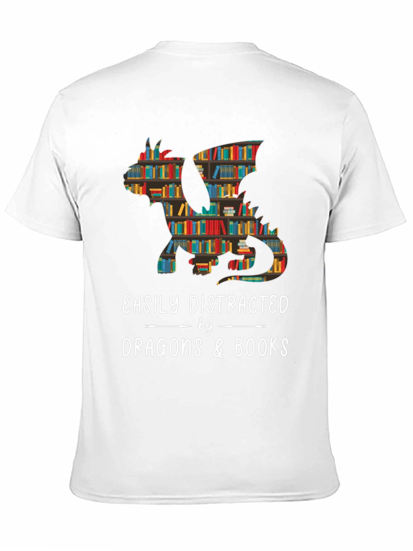 Dragon & Books Graphic Tee