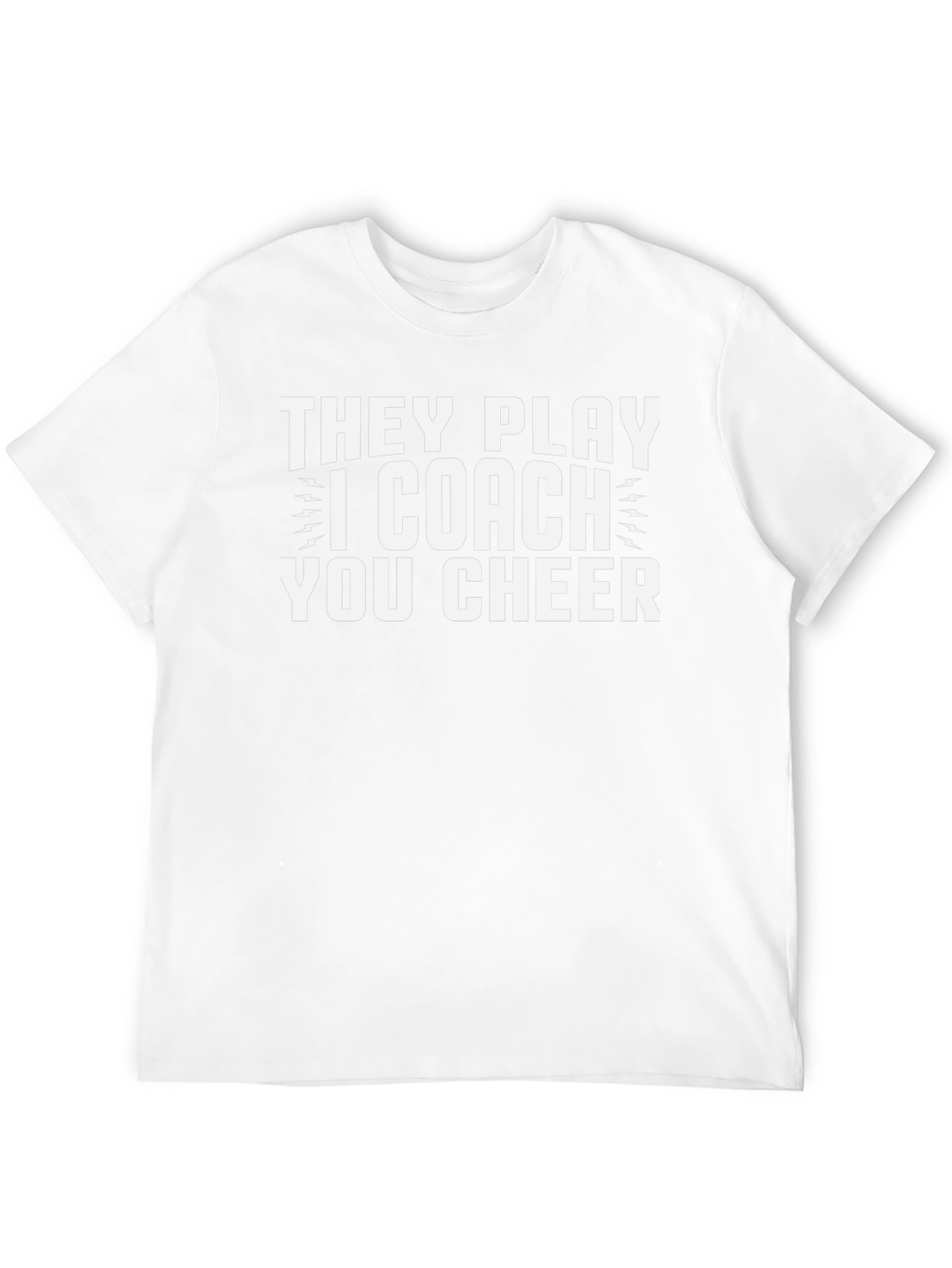 Coach Tee: They Play I Coach You Cheer!