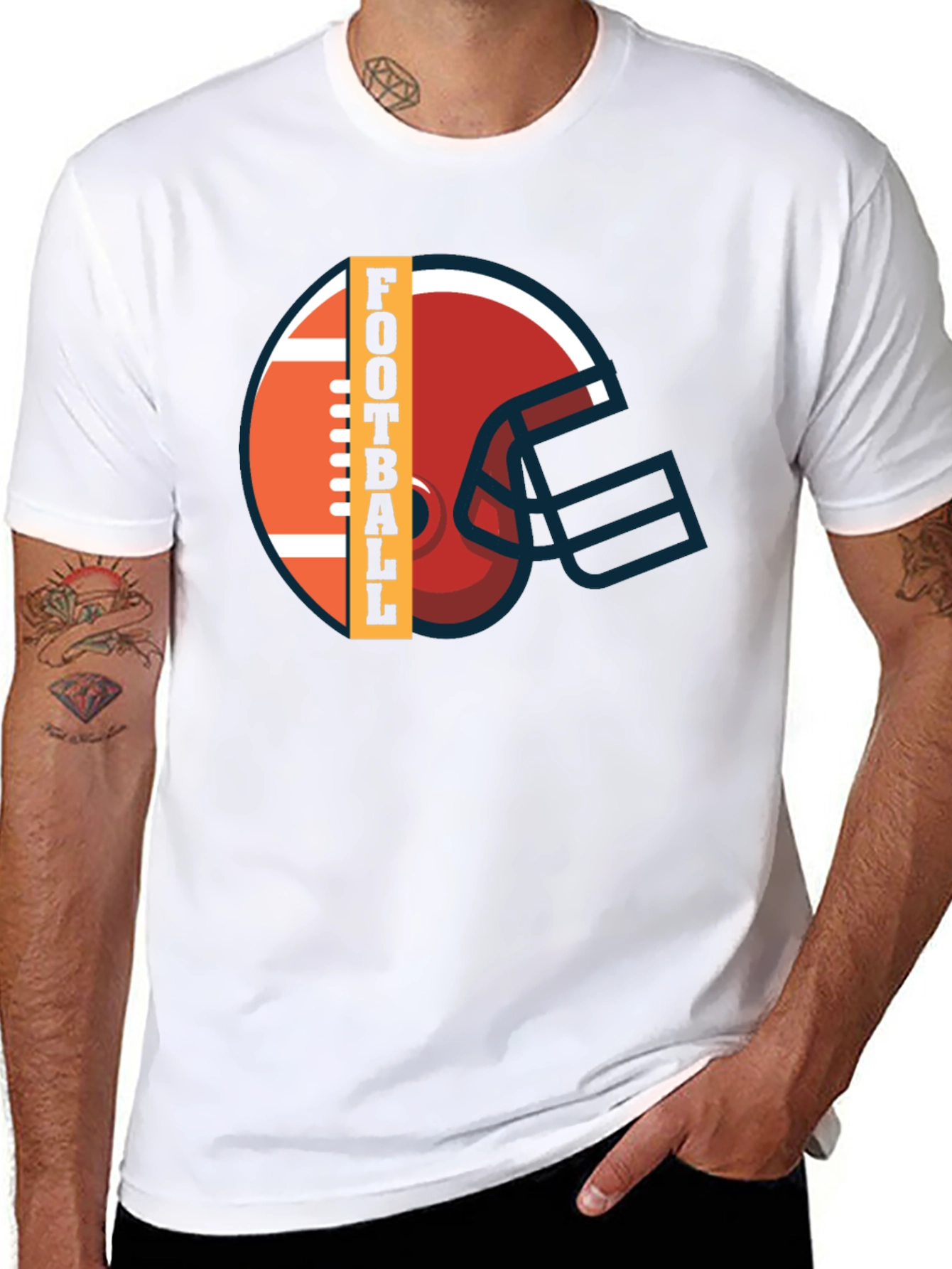 Football Helmet Graphic Tee