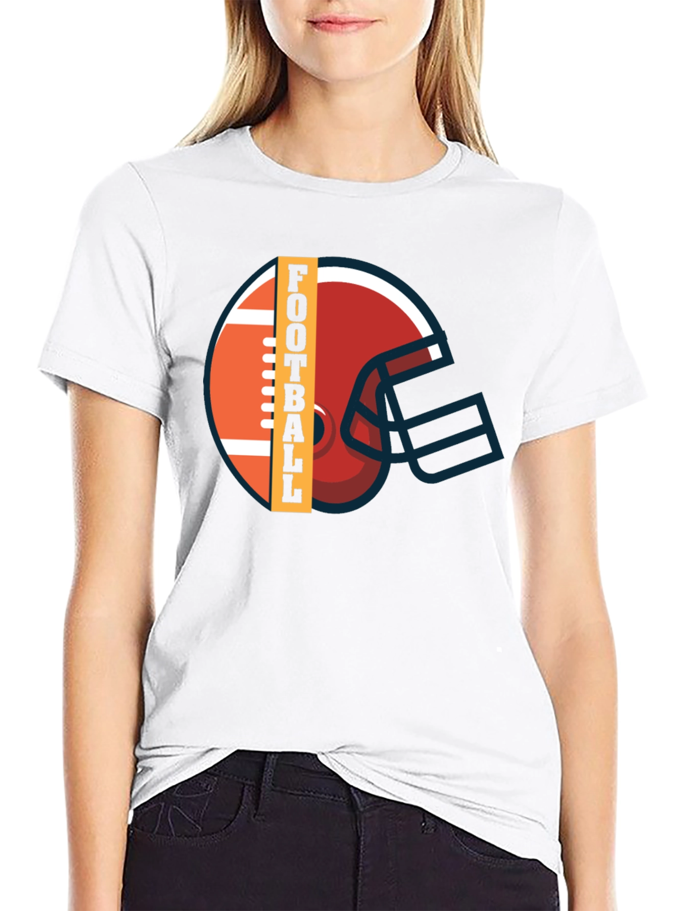 Football Helmet Graphic Tee