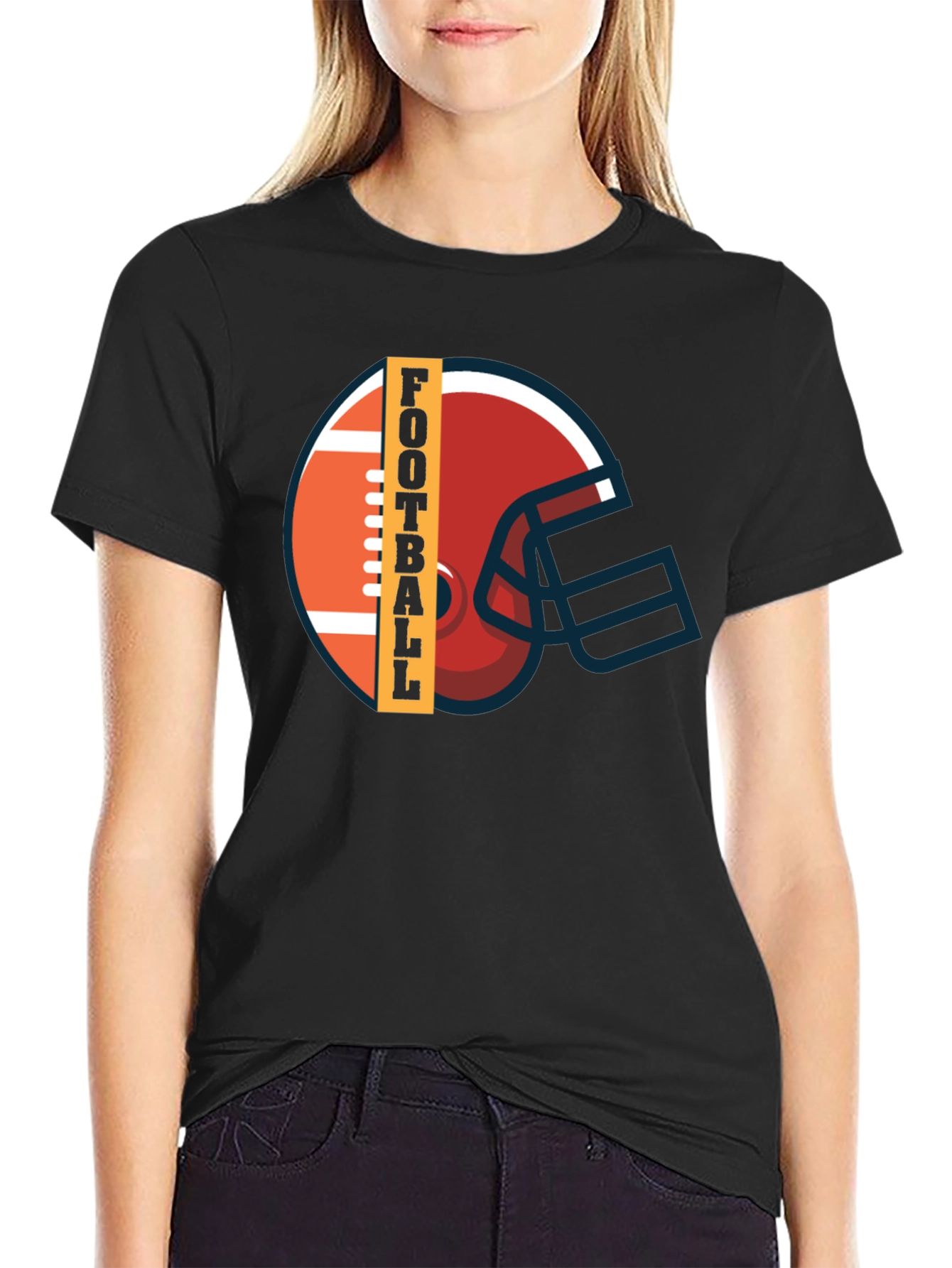 Football Helmet Graphic Tee