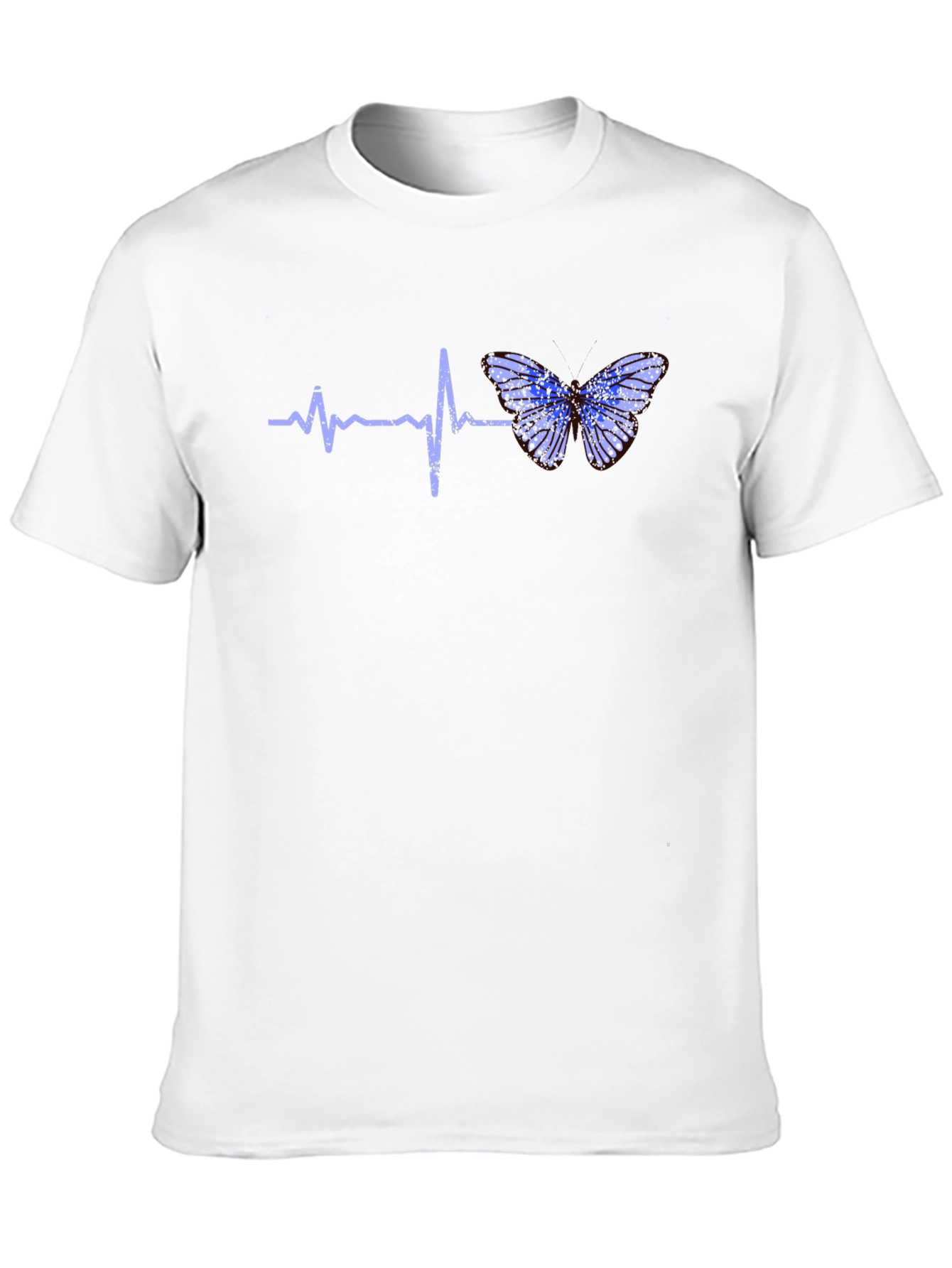 Heartbeat Butterfly Graphic Tee - Black T-Shirt