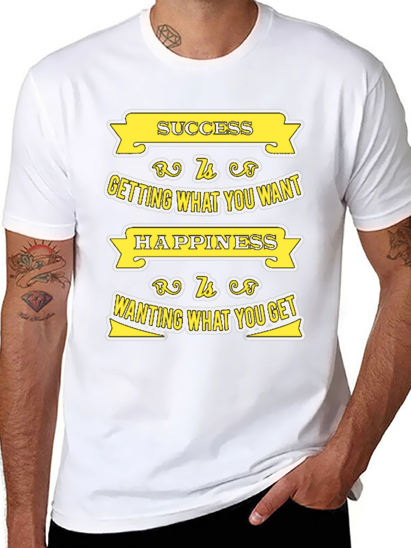 Success and Happiness T-shirt - Motivational Quote