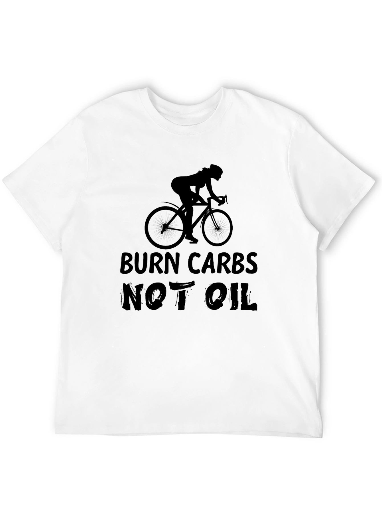 Burn Carbs Not Oil Cycling Graphic Tee