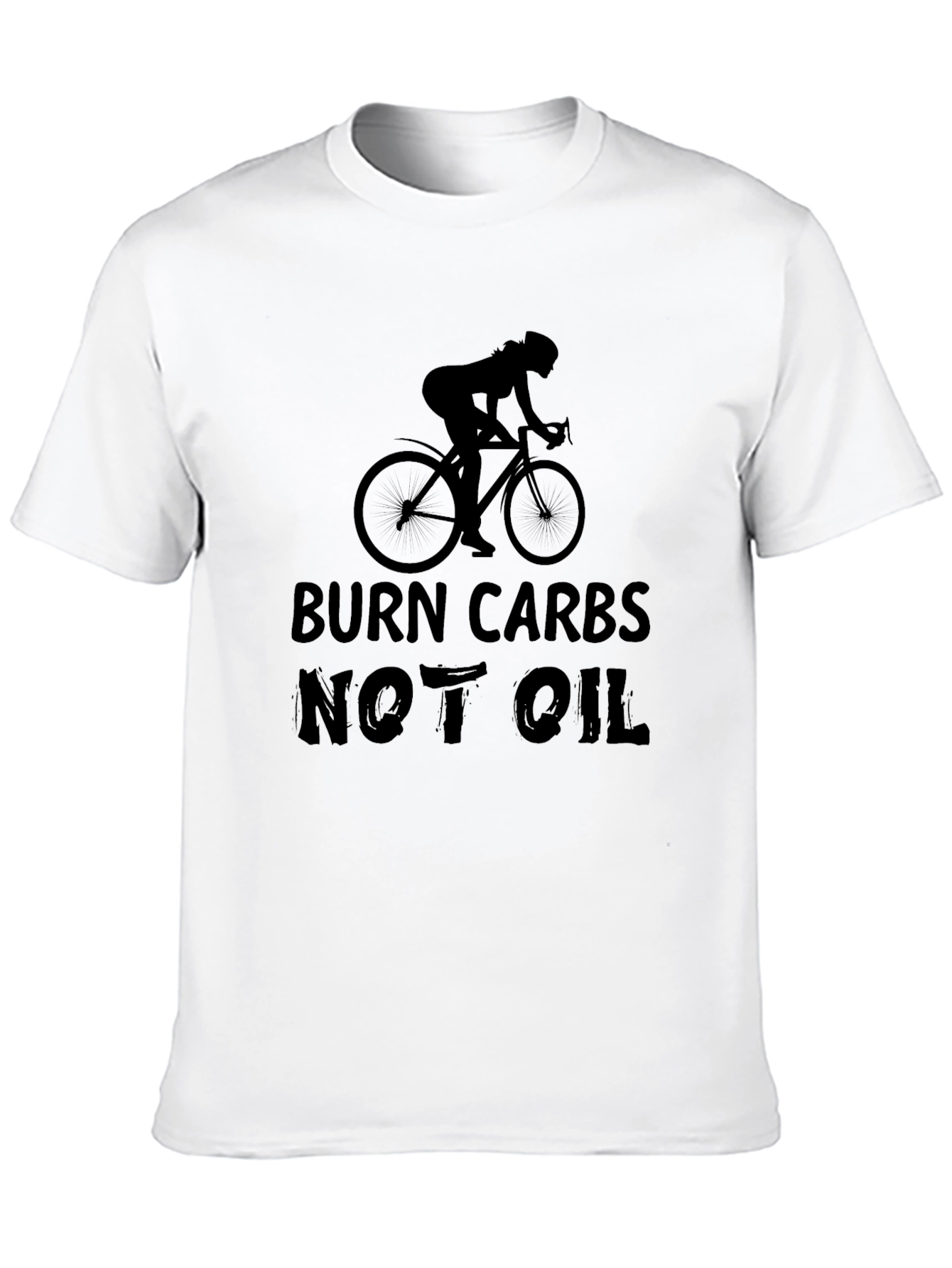 Burn Carbs Not Oil Cycling Graphic Tee