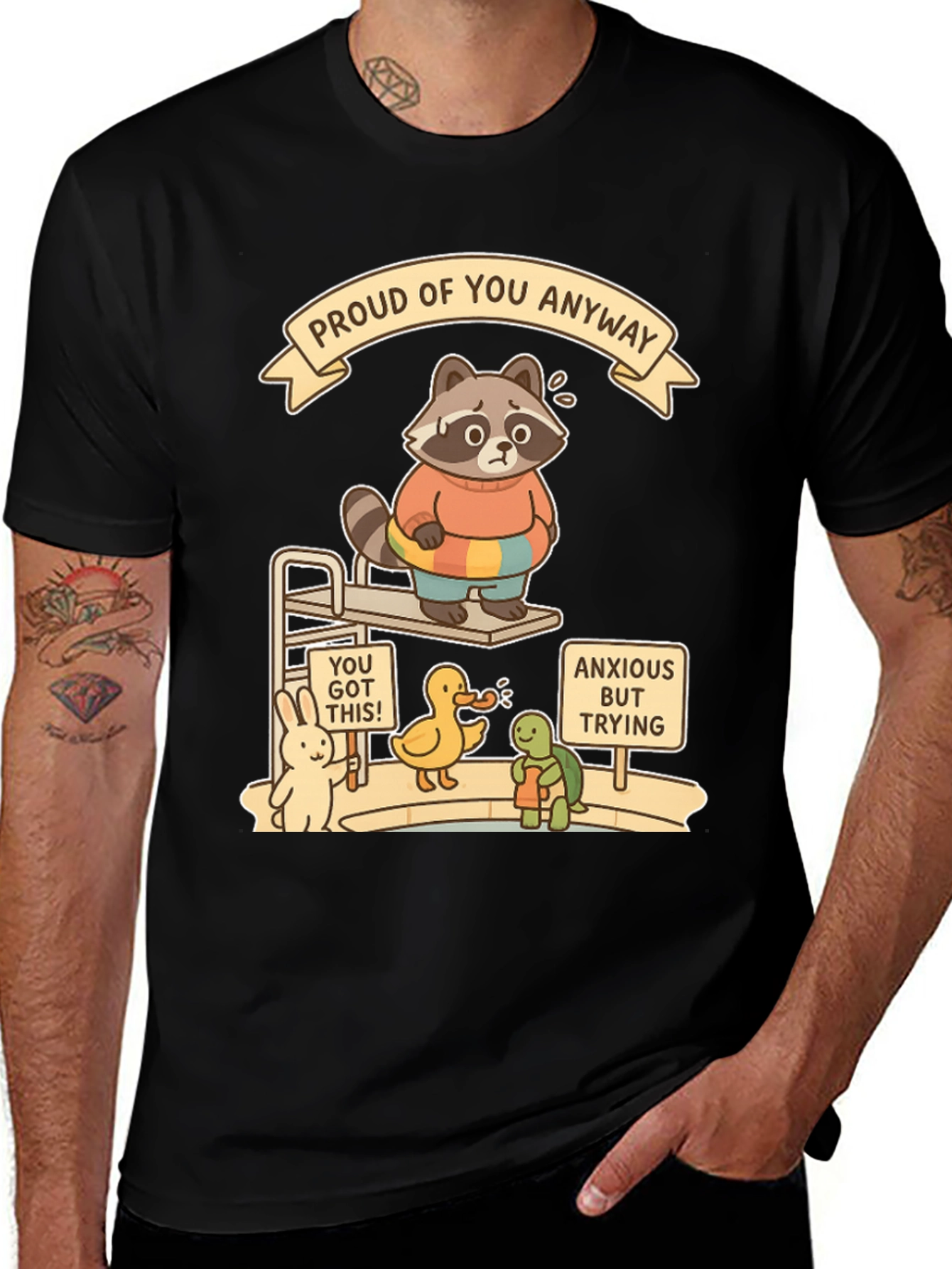 Motivational Raccoon T-Shirt