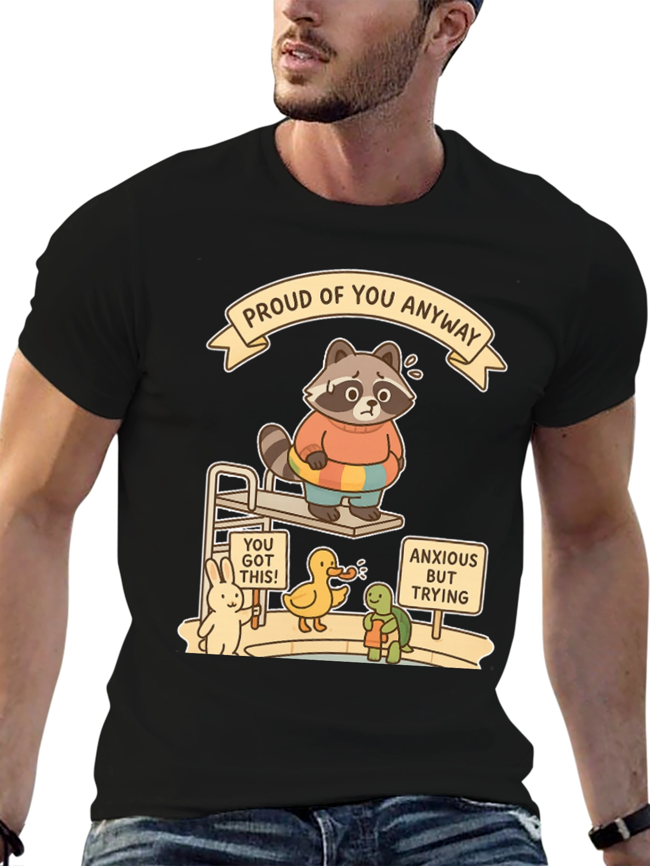 Motivational Raccoon T-Shirt