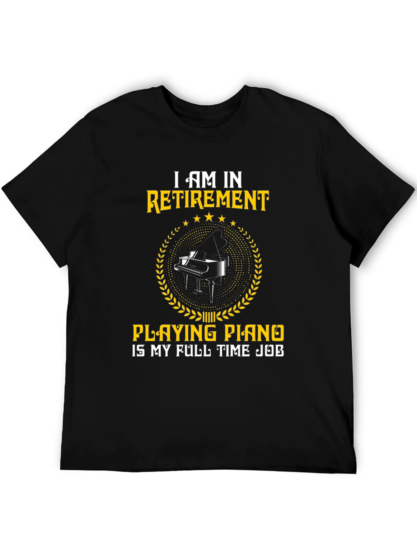 Retirement Playing Piano T-Shirt