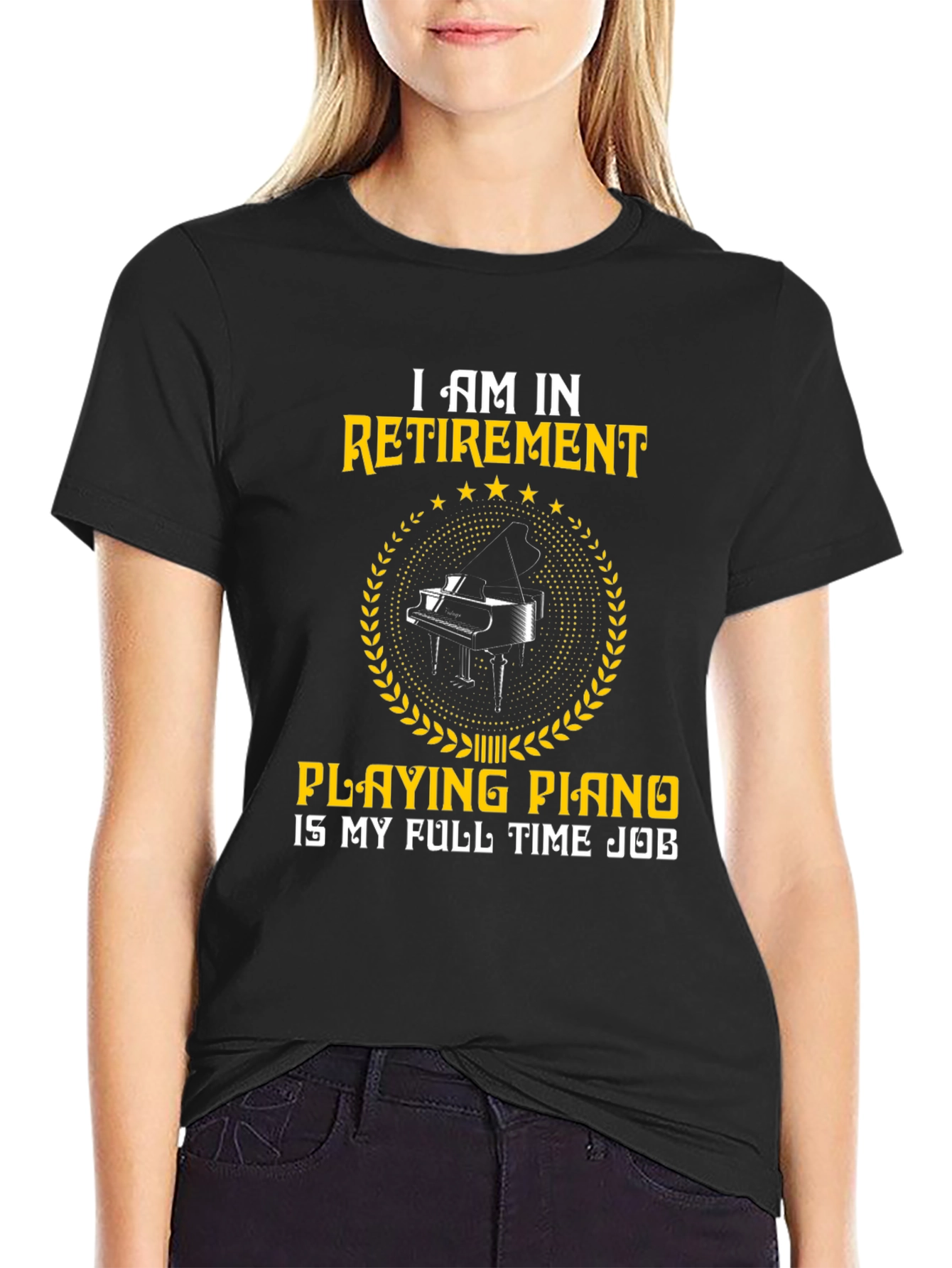 Retirement Playing Piano T-Shirt