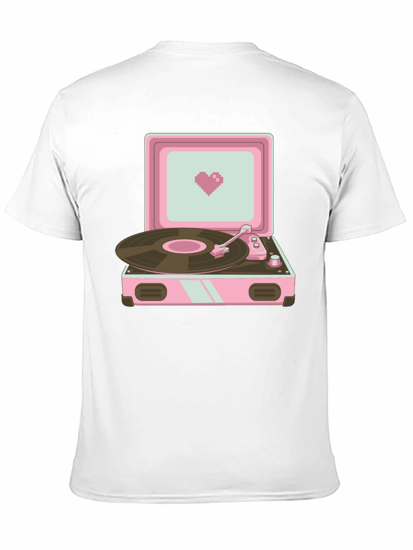 Retro Record Player Graphic T-Shirt