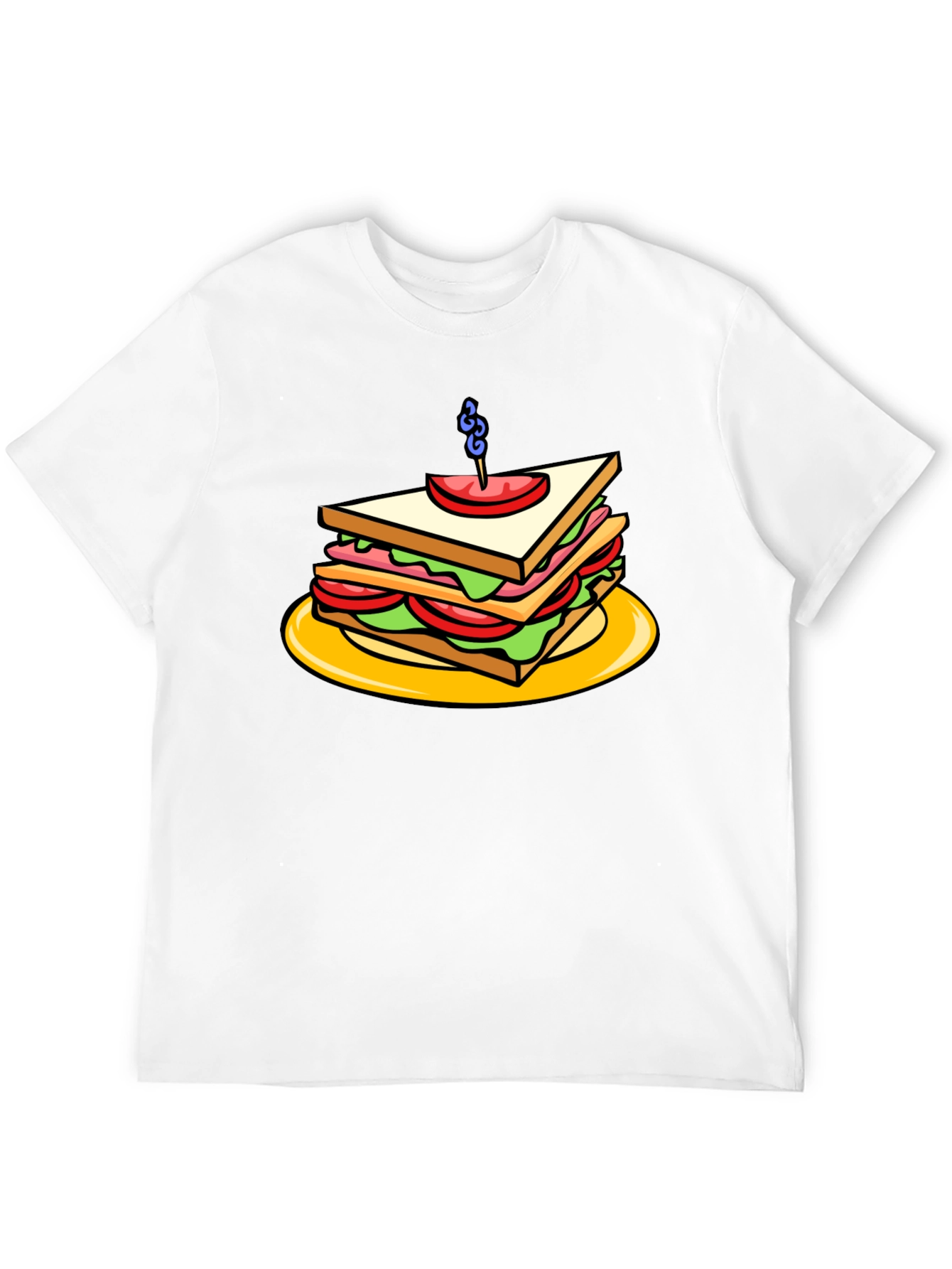 Sandwich Graphic Tee - Black Cotton T-Shirt