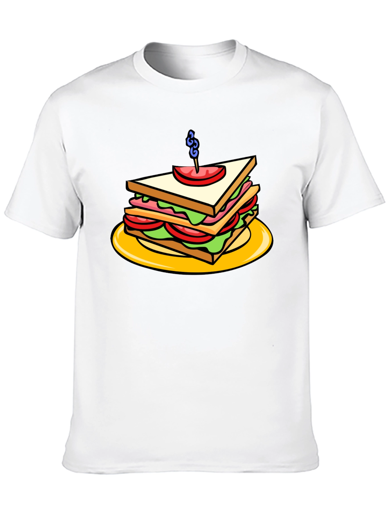 Sandwich Graphic Tee - Black Cotton T-Shirt