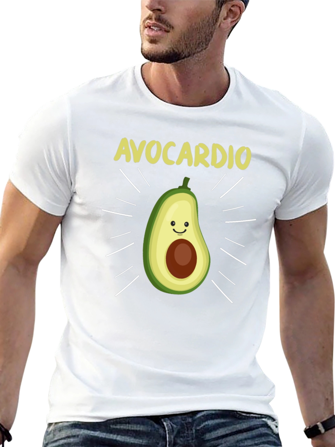 Avocardio Funny Avocado Workout T-Shirt
