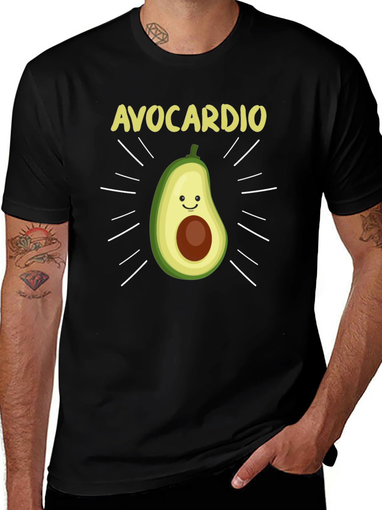 Avocardio Funny Avocado Workout T-Shirt