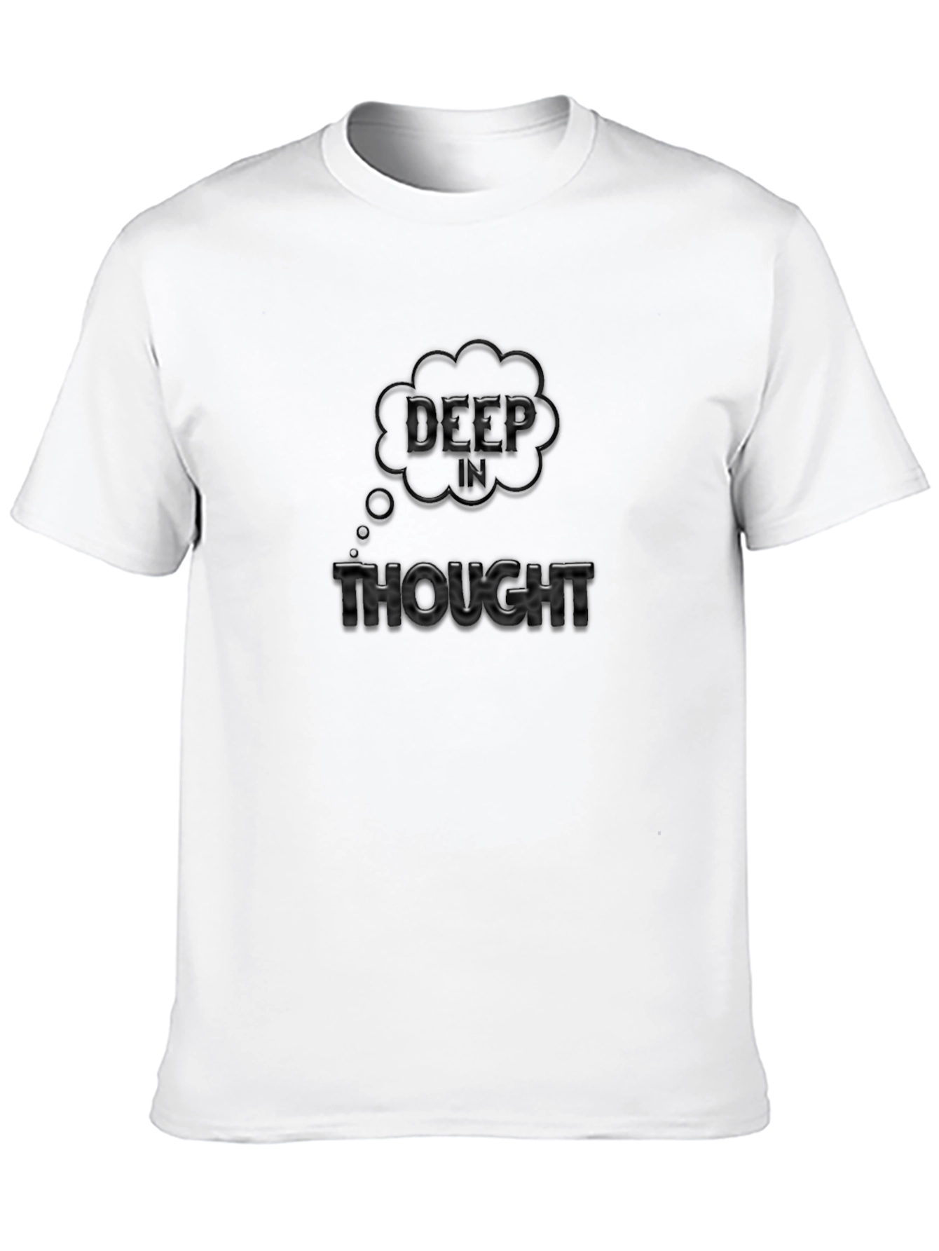 Deep Thought Black T-Shirt - Mens Graphic Tee