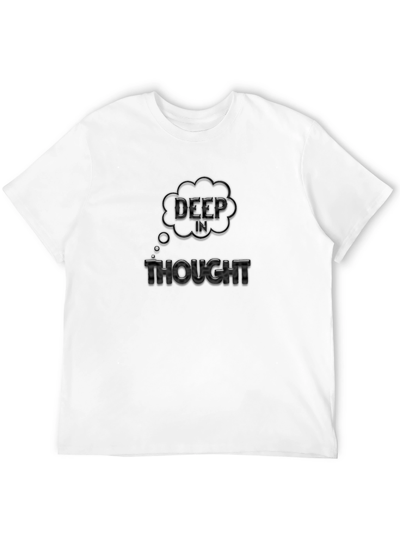 Deep Thought Black T-Shirt - Mens Graphic Tee