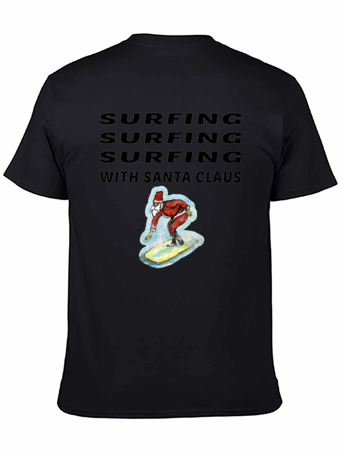 Surfing Santa Tee - Holiday Fun