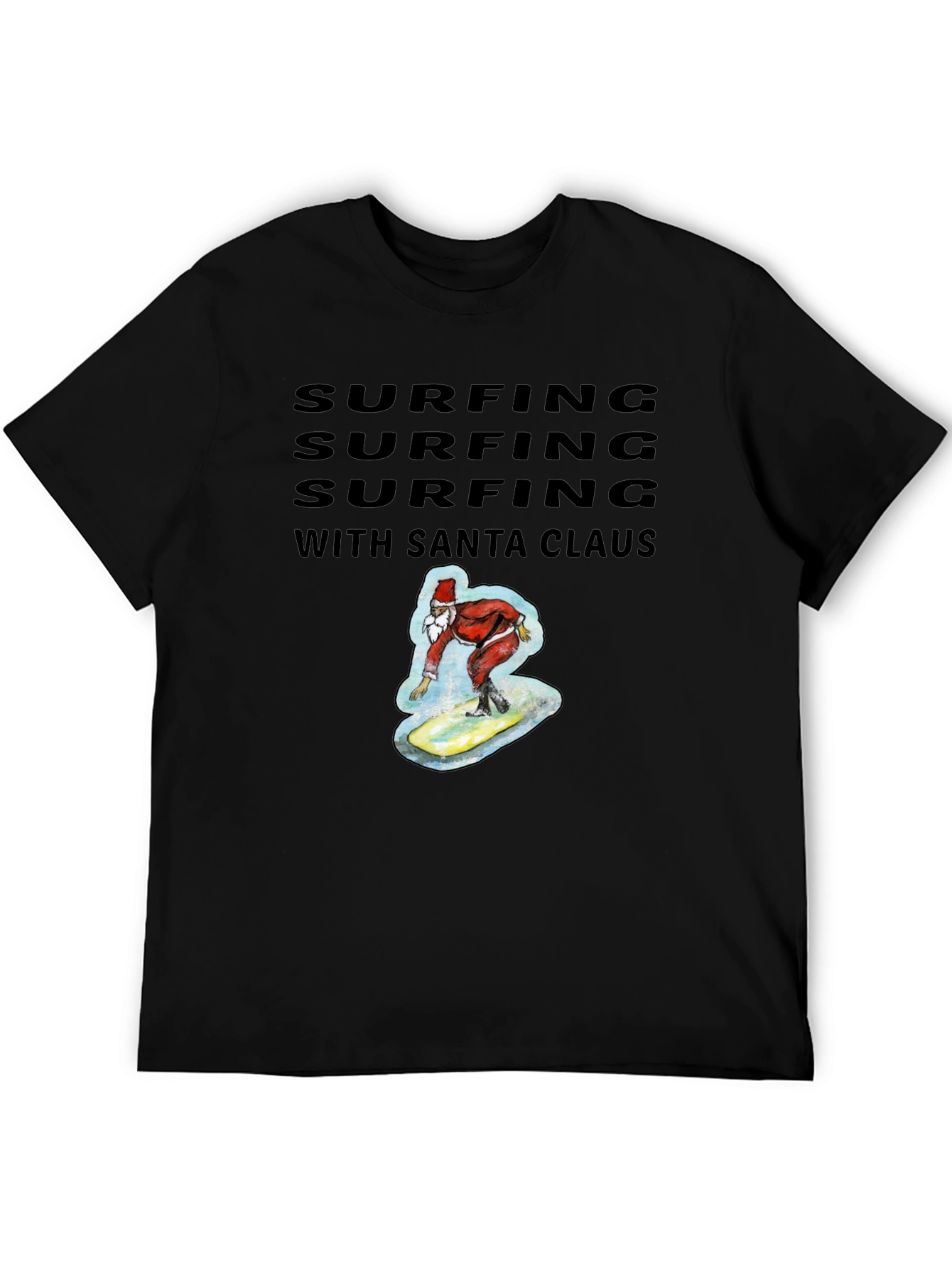 Surfing Santa Tee - Holiday Fun