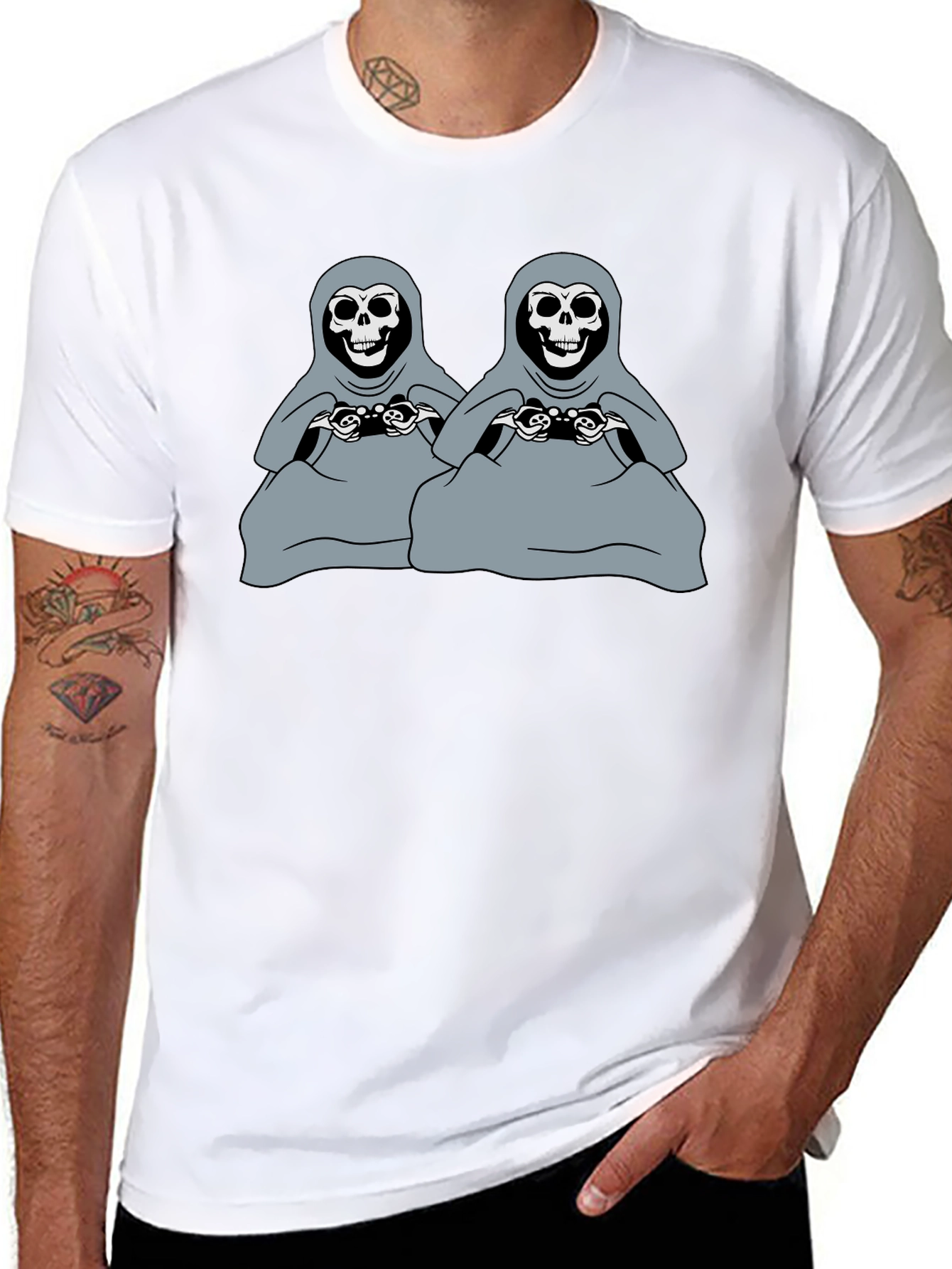 Gamer Grim Reapers Black T-Shirt