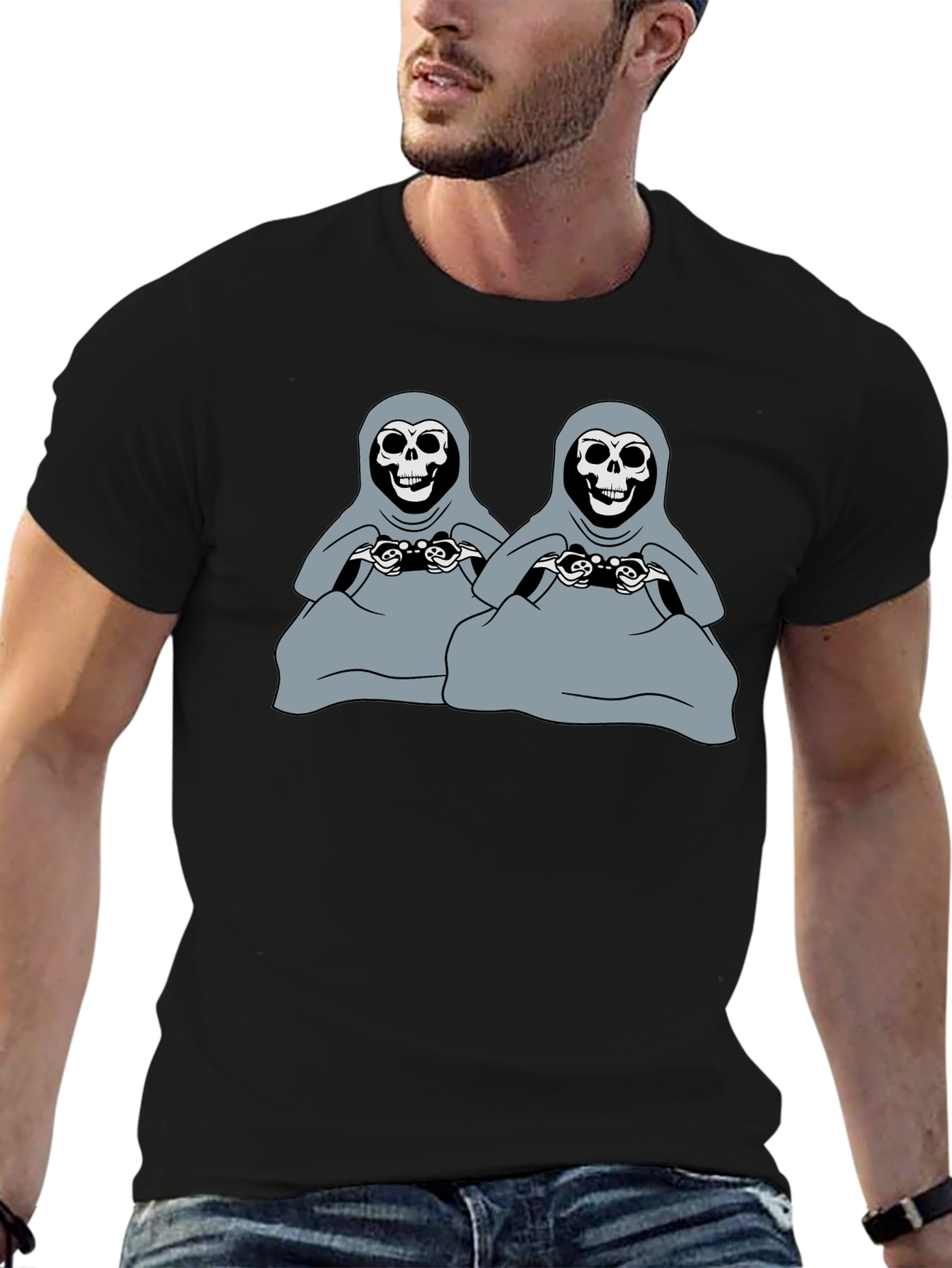 Gamer Grim Reapers Black T-Shirt