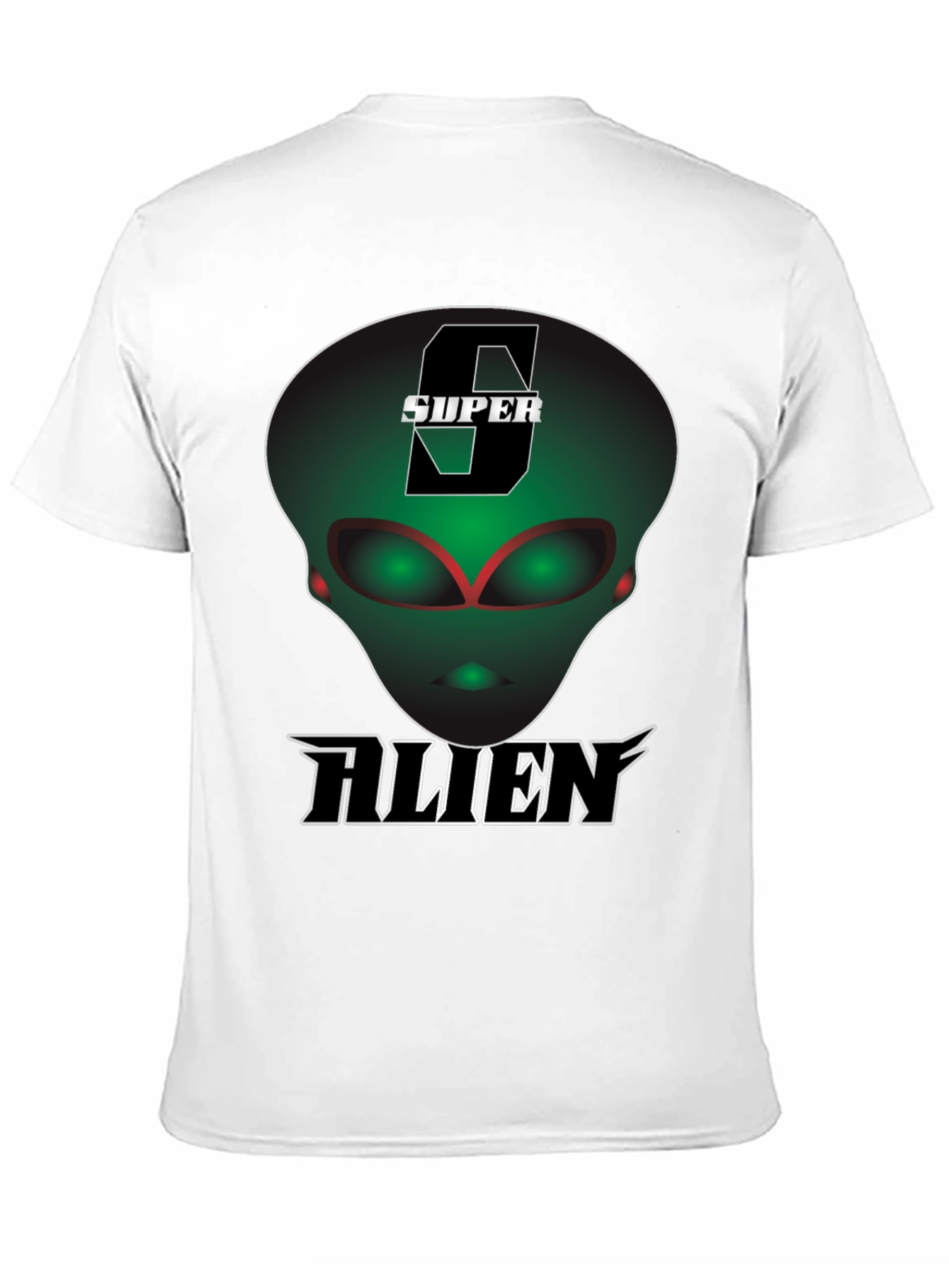 Super Alien Black T-Shirt - Unique Graphic Tee