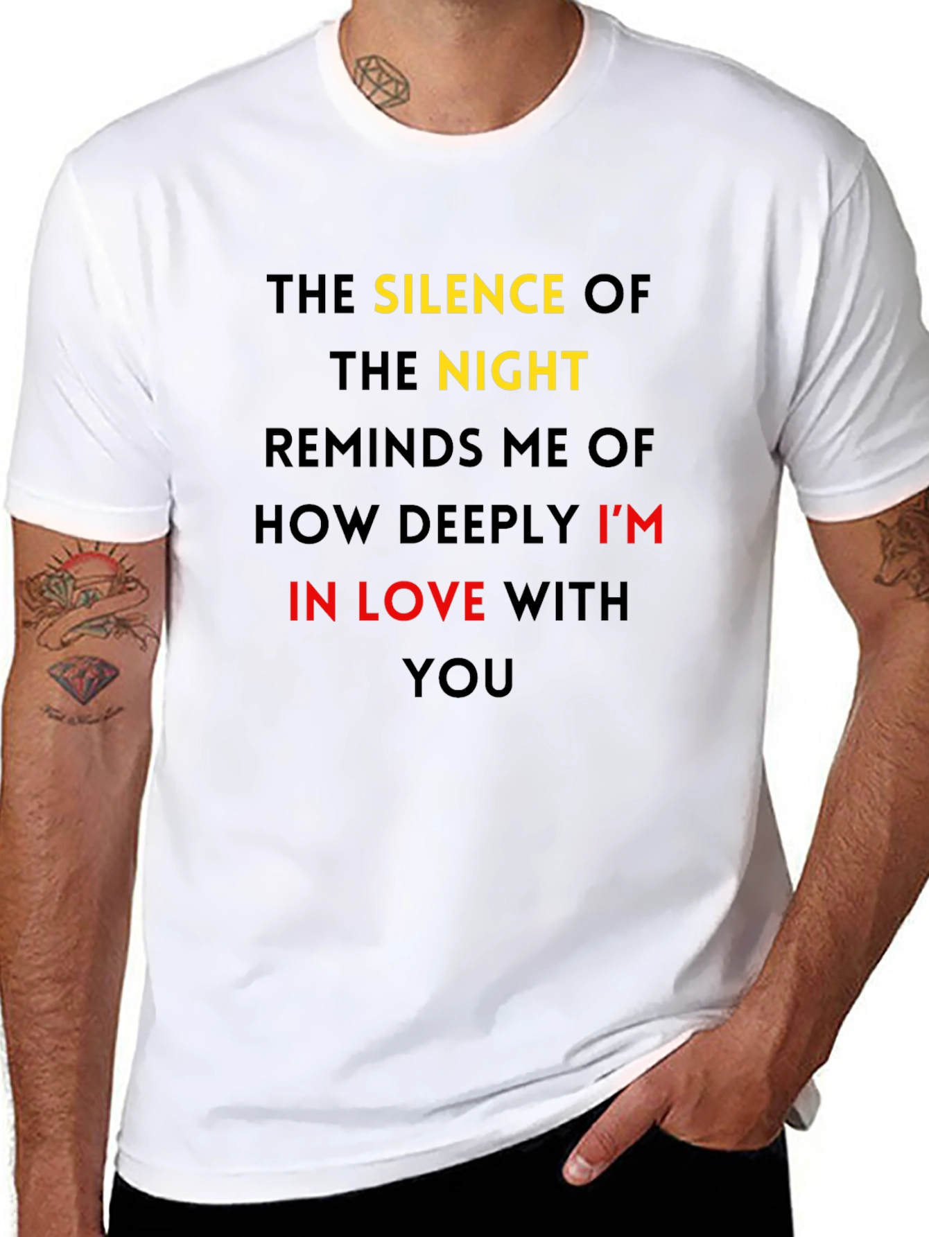 Silence of the Night Mens Graphic Tee
