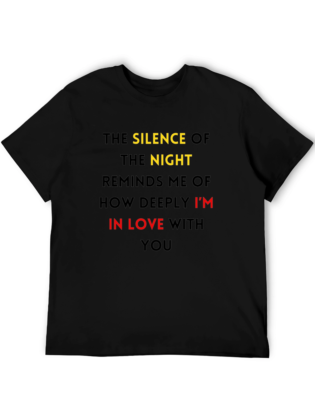 Silence of the Night Mens Graphic Tee