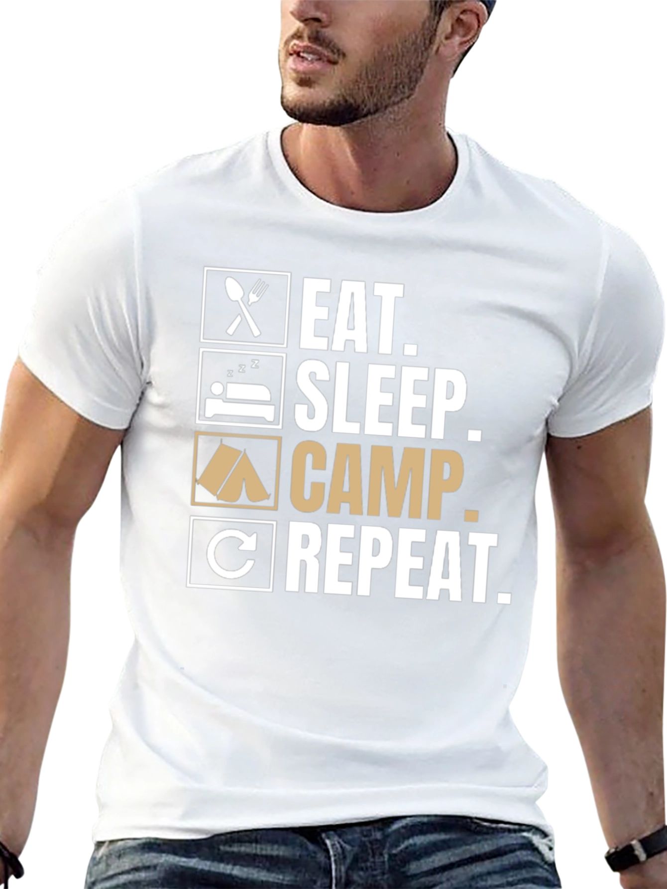 Eat Sleep Camp Repeat T-Shirt