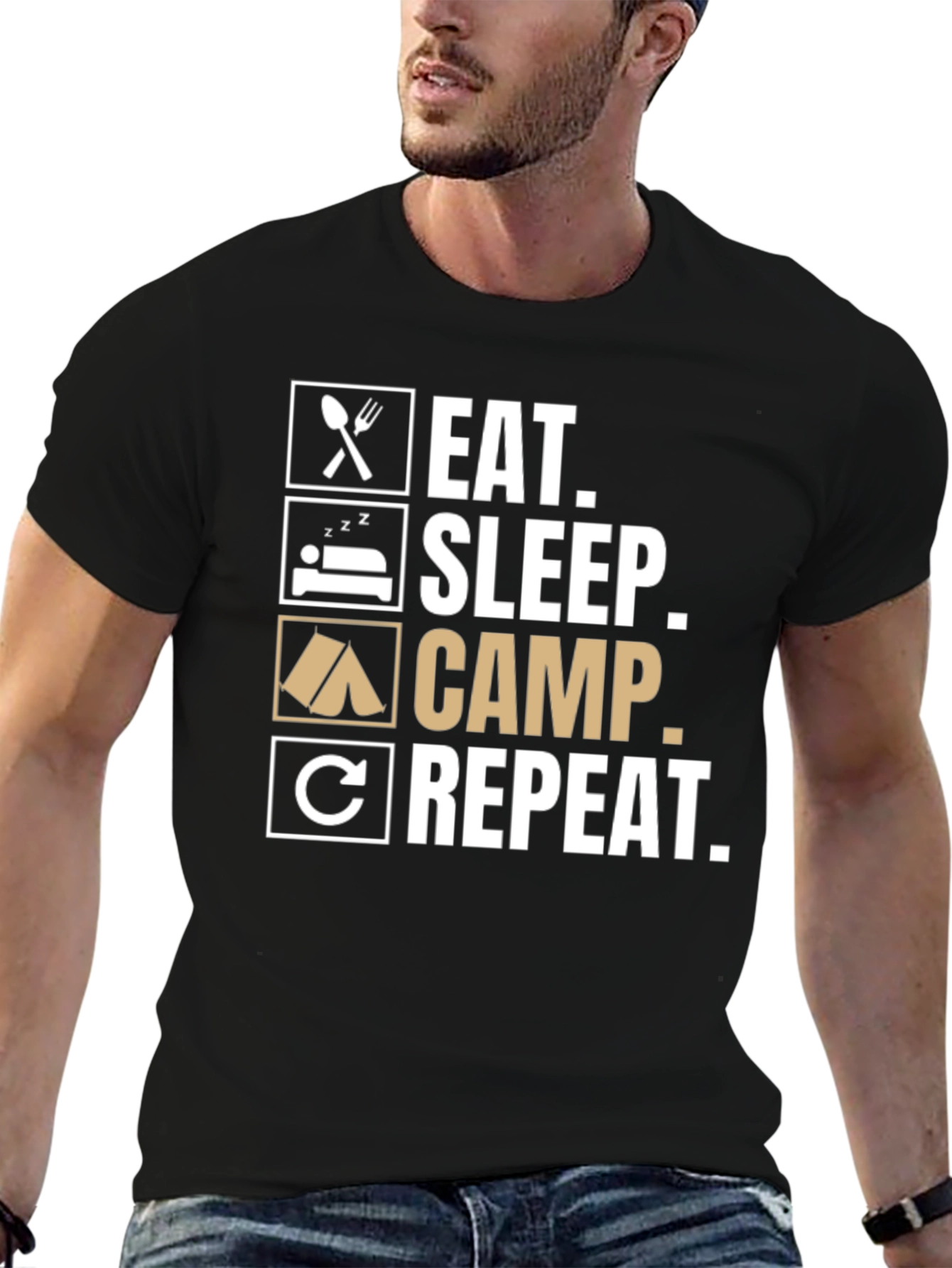 Eat Sleep Camp Repeat T-Shirt