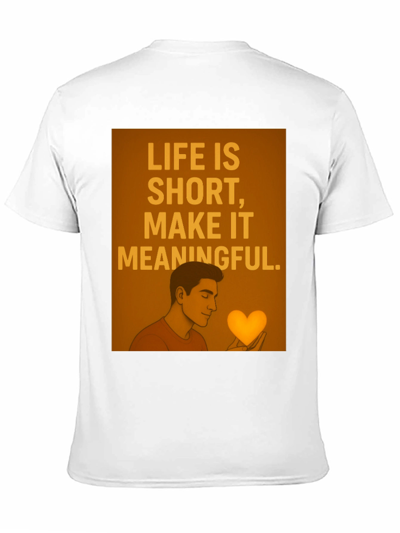 Meaningful Life Graphic Tee - Stylish Black T-Shirt