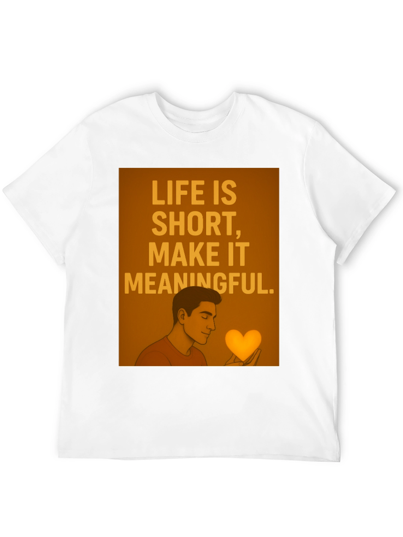 Meaningful Life Graphic Tee - Stylish Black T-Shirt