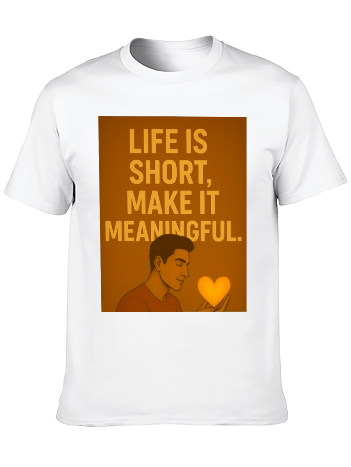 Meaningful Life Graphic Tee - Stylish Black T-Shirt