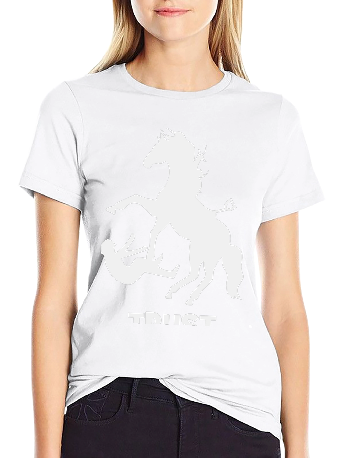 Trust Fall T-Shirt - Funny Horse Graphic Tee